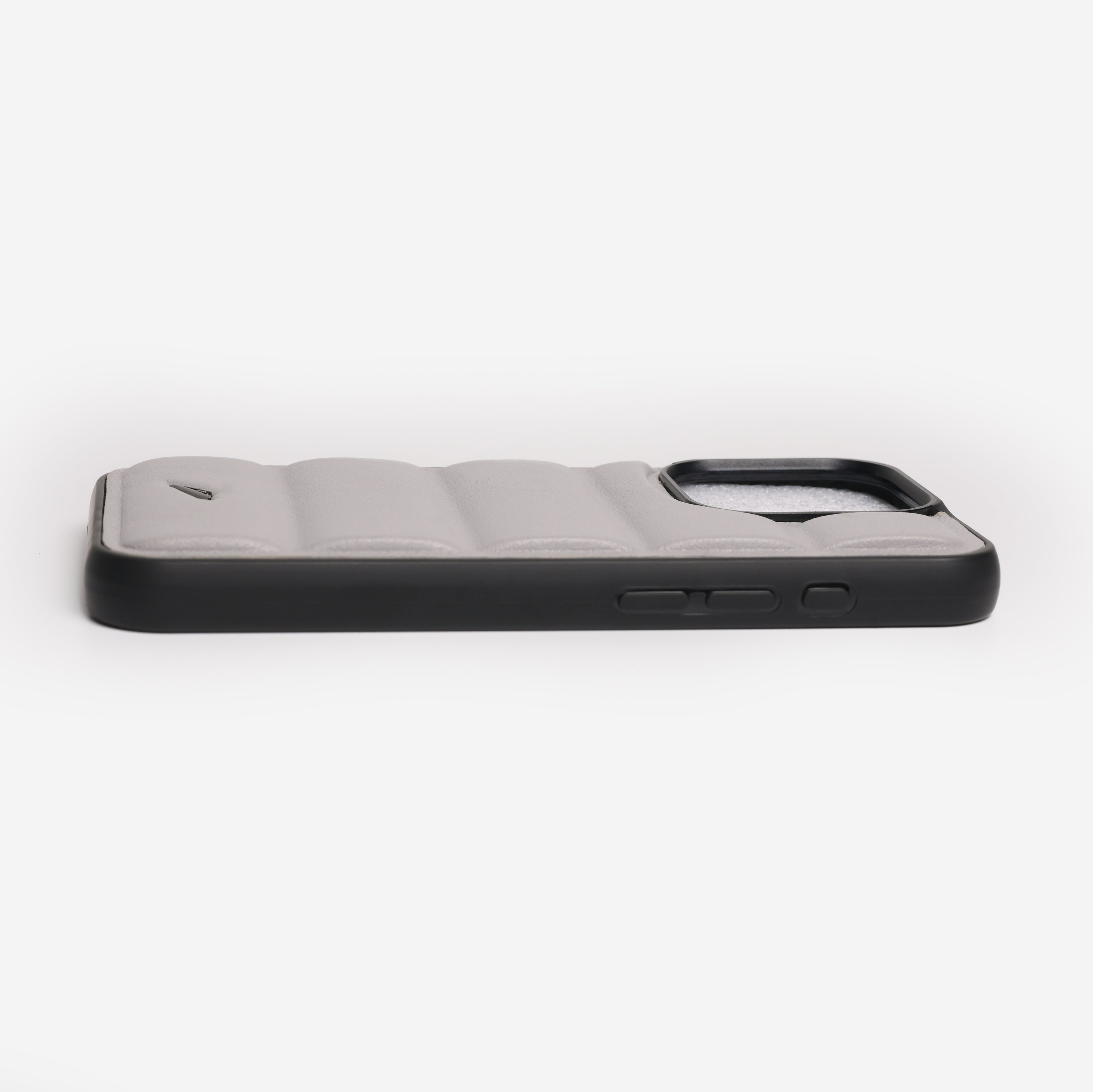 iPhone 15 Series Leather Case (Grey)