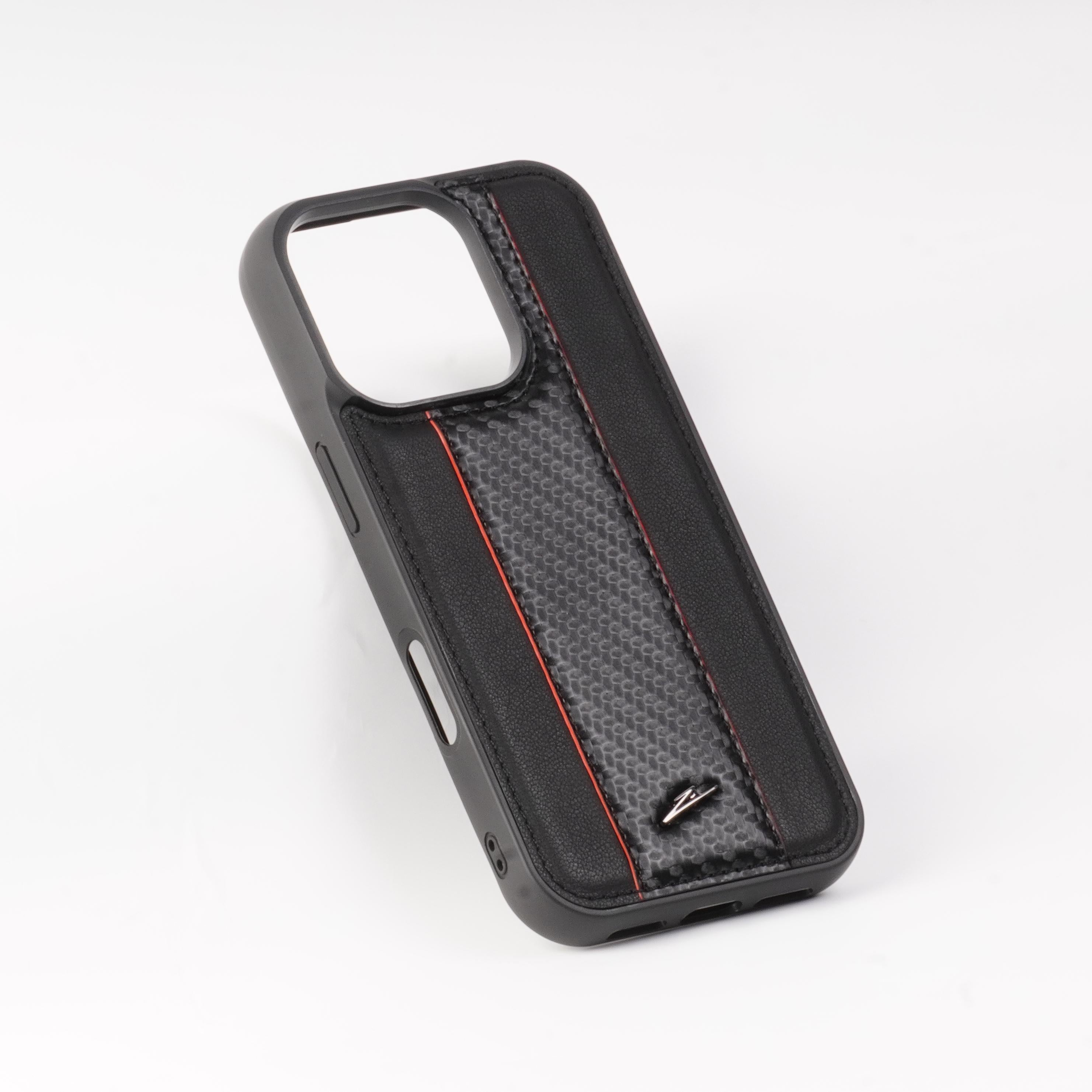 iPhone 16 Series Leather Case with MagSafe (Sporty Black RS)