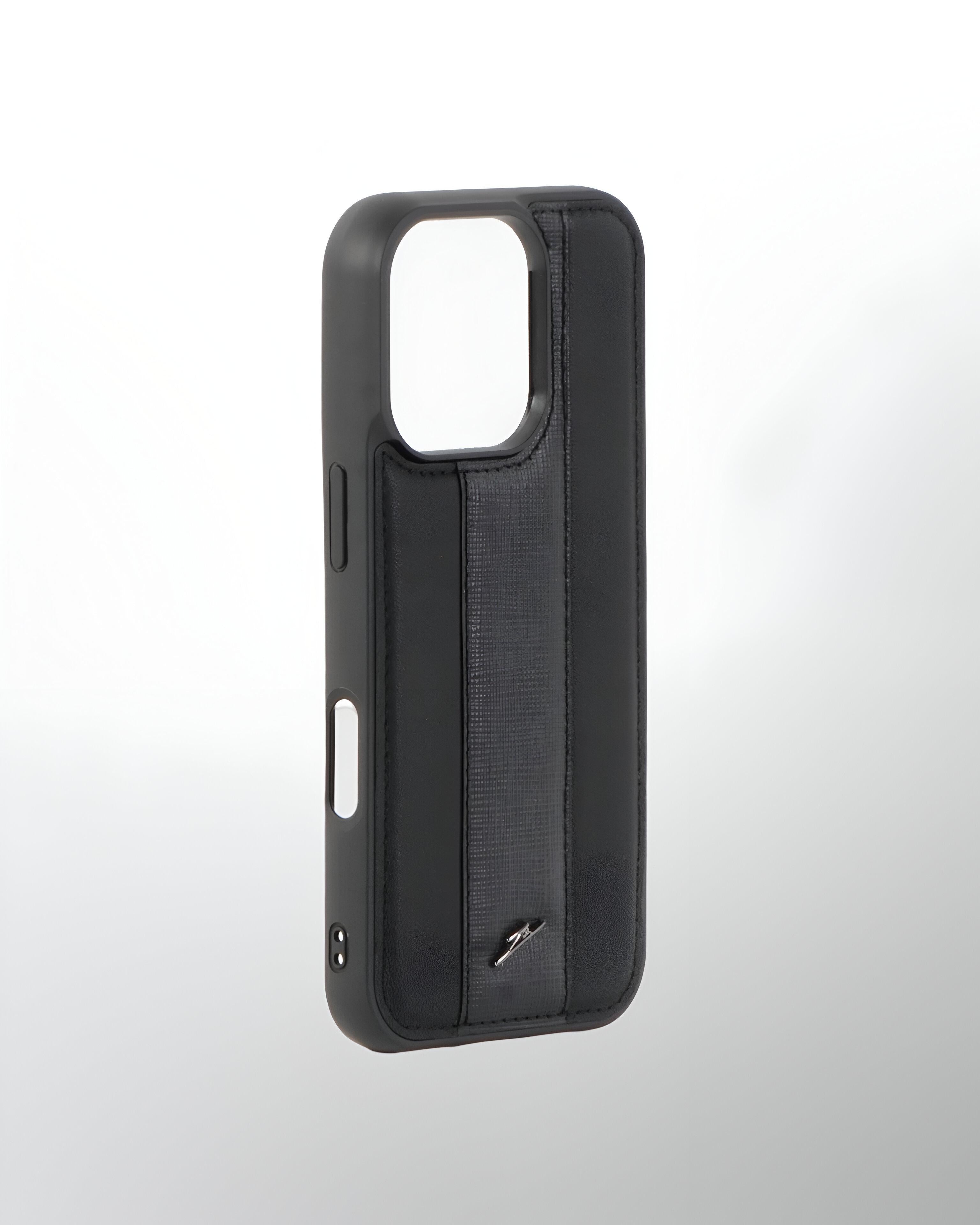 iPhone 16 Series Leather Case with MagSafe (Sporty Black)