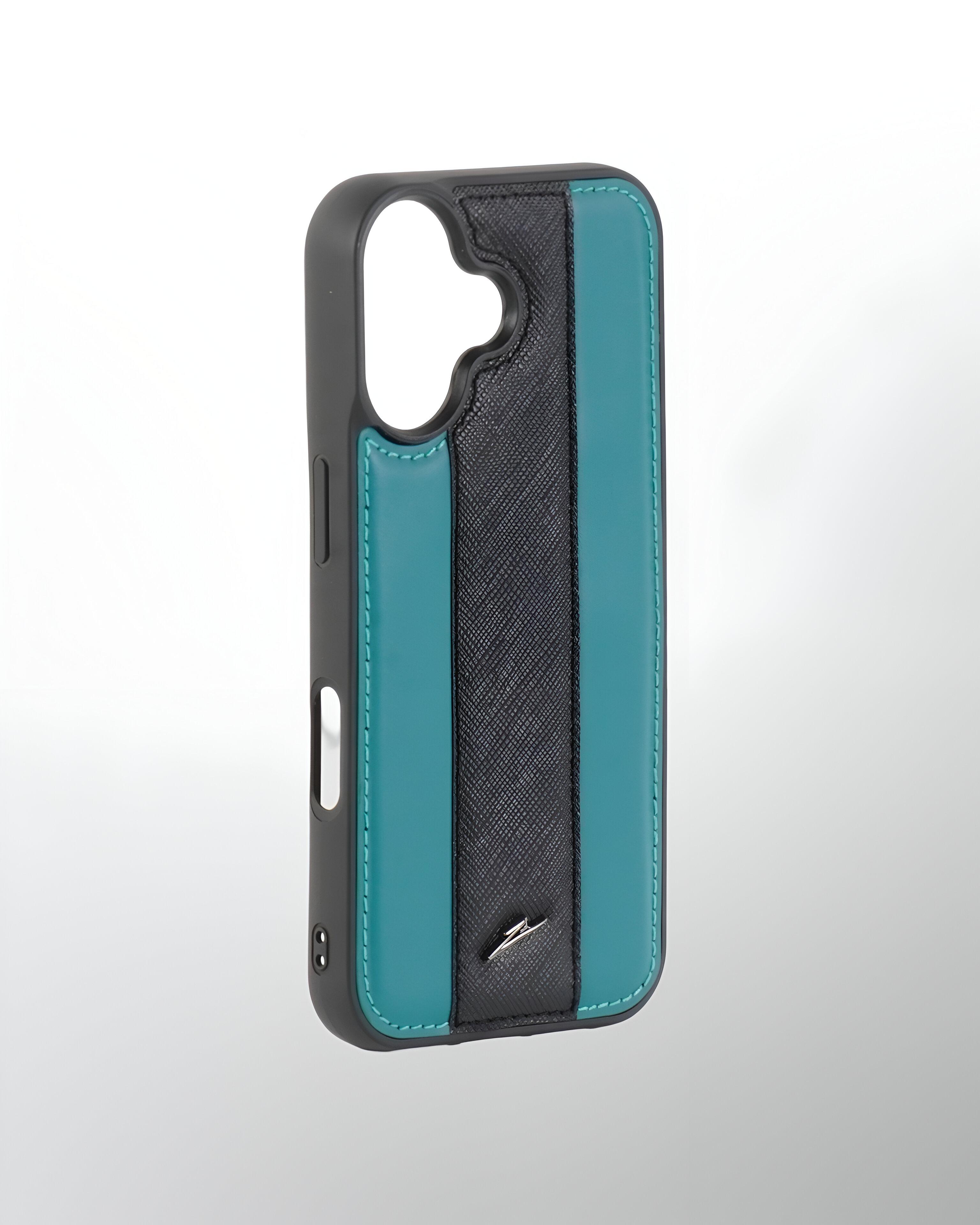 iPhone 16 Series Leather Case with MagSafe (Sporty Teal)