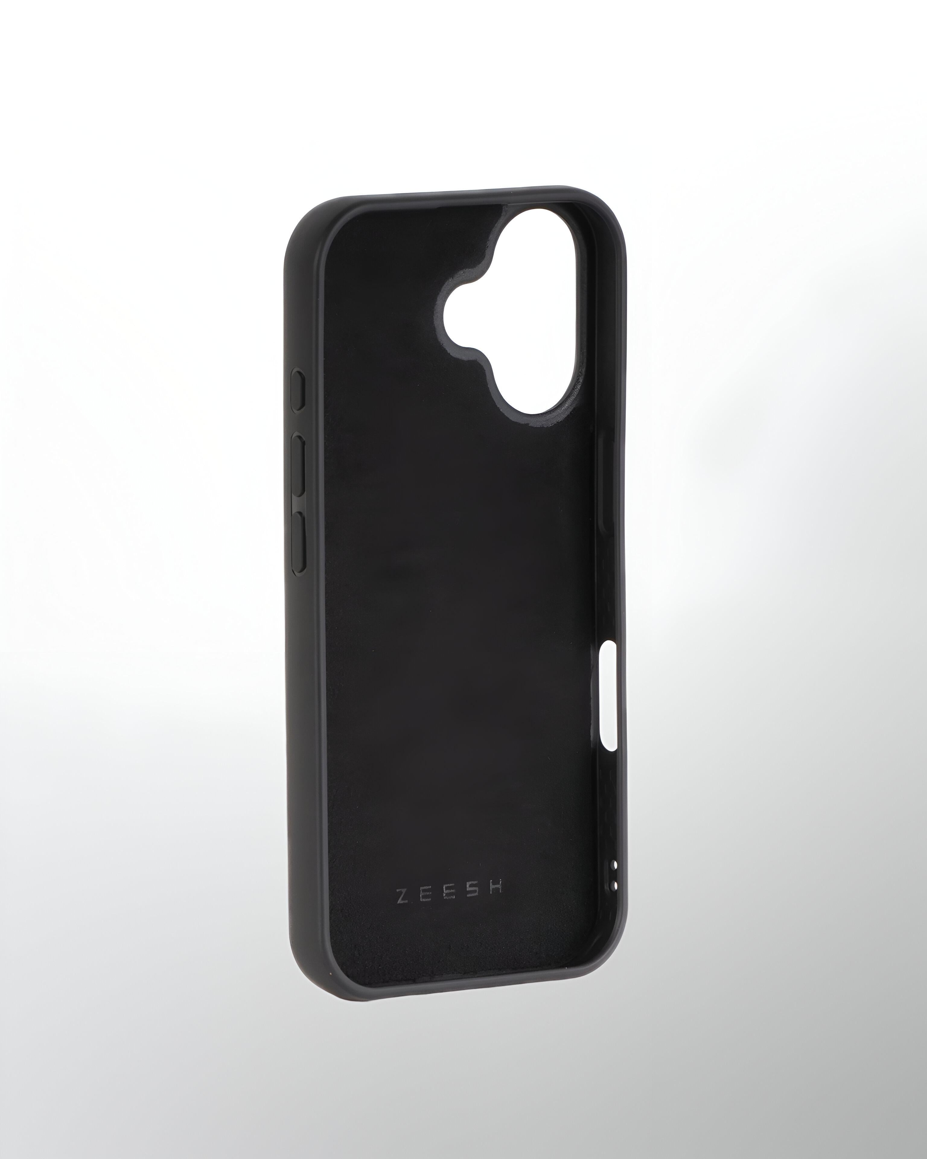 iPhone 16 Series Leather Case with MagSafe (Plain Black)